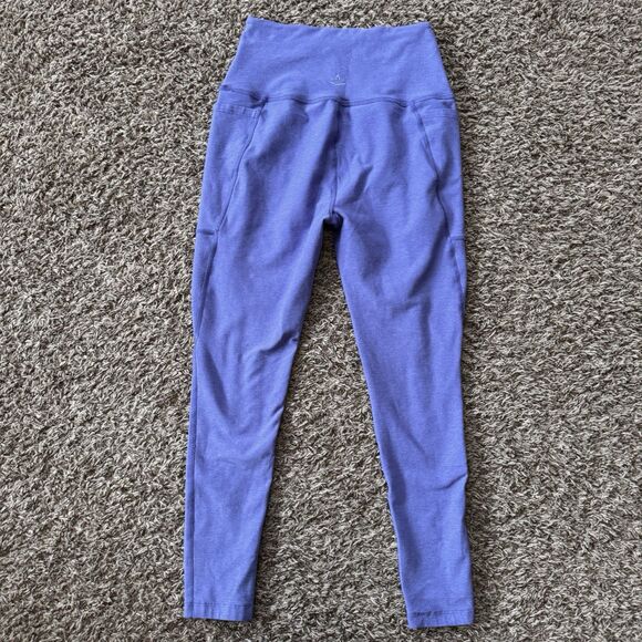 Beyond Yoga Leggings Large Womens Purple Spacedye Capri Length 23" Athletic Crop - Picture 2 of 7